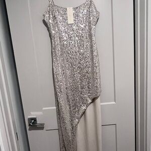 Sparkle and Shine THIRTHY/ THIRTHY LA Sequin Silver Dress